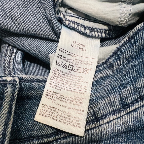 Old Navy Jeans Womens 12 Tall long Blue Mid-Rise Wow Boot-Cut Stretch Denim - Picture 5 of 12